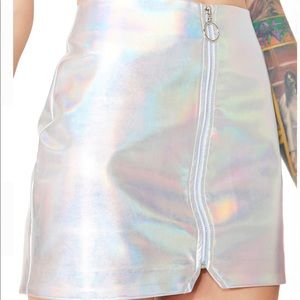 Hologram Mini Skirt